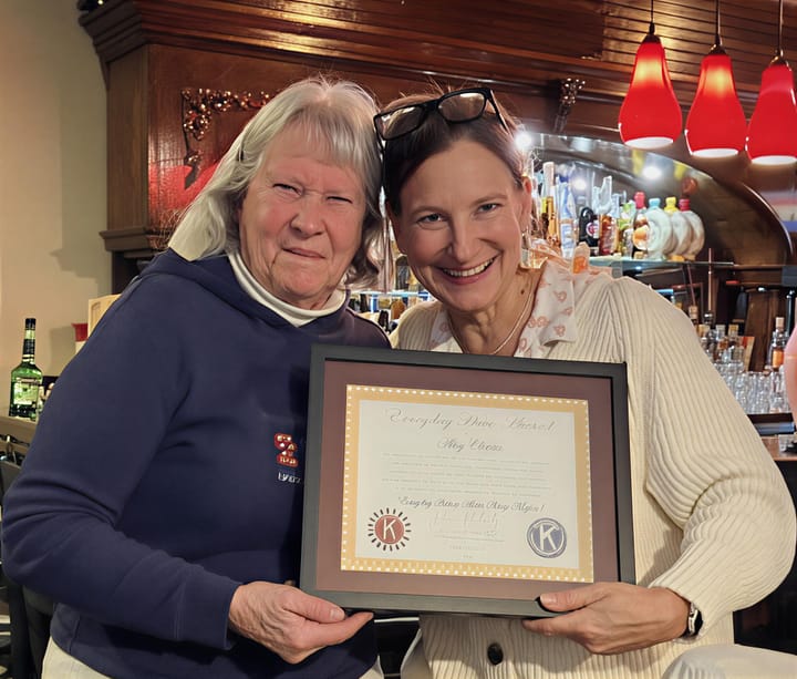 Kiwanis Club honors Sherwood Middle School Builder’s Club faculty advisor