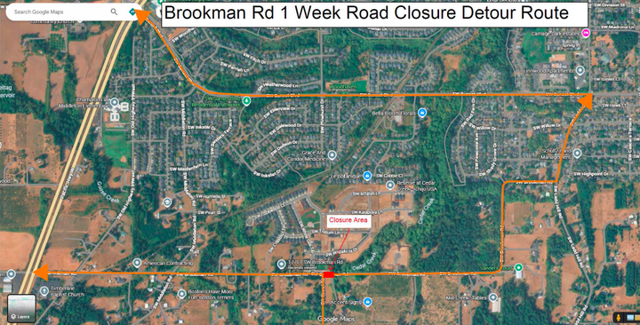 Brookman Road closes Feb. 2-16